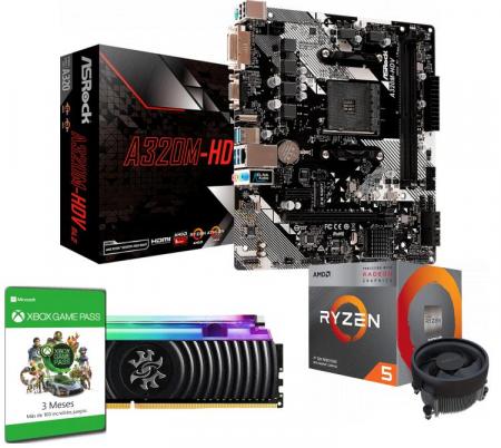 Compra Gamer Kit Mother Asrock A320m Procesador Ryzen 5 - cia cia id card roblox