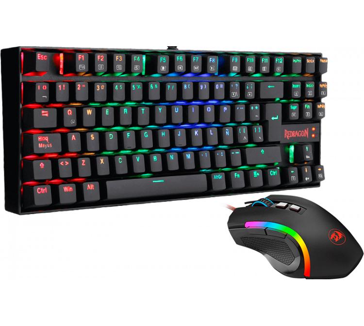 COMPRA GAMER | Combo Redragon Teclado Kumara K552 RGB + Mouse Griffin